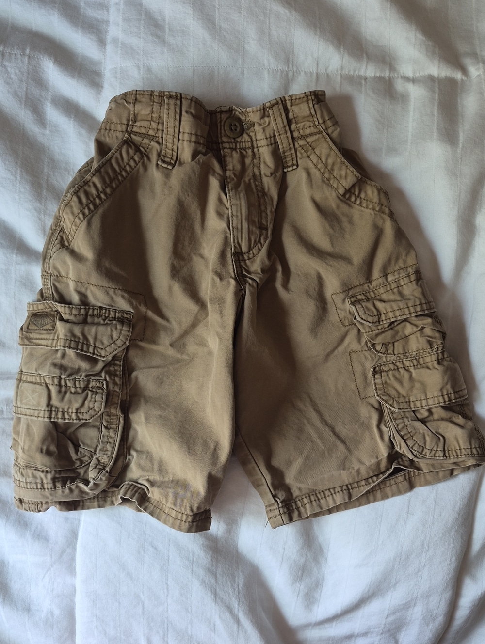 Boys' Tan Cargo Shorts - Multi Pocket Casual